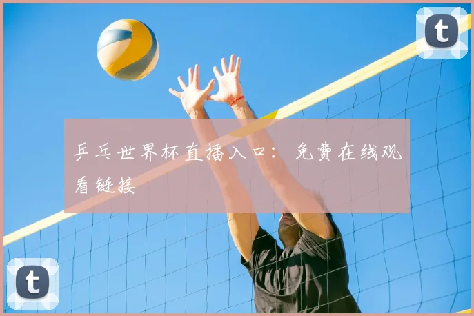 乒乓世界杯直播入口:免费在线观看链接