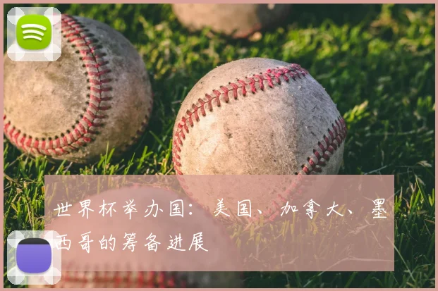世界杯举办国：美国、加拿大、墨西哥的筹备进展